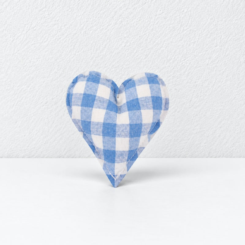 CouldNook Fabric Heart Decoration - Padded Shape And Patterned Textile Exterior