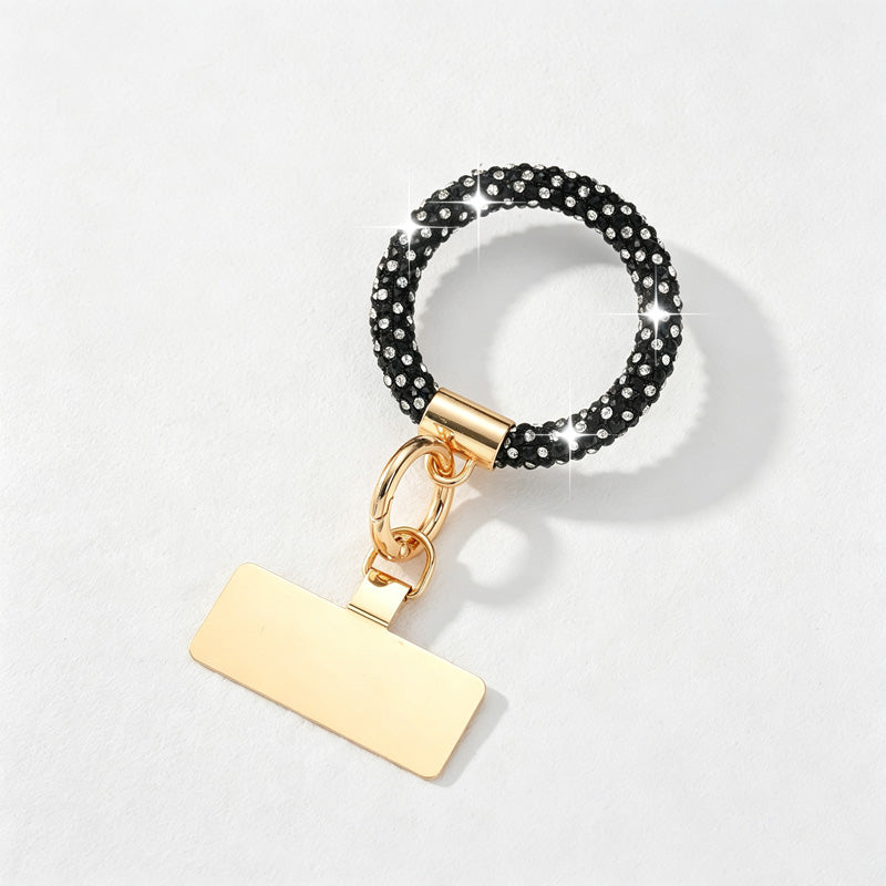CouldNook Rhinestones Set Phone Strap with Rounded Links