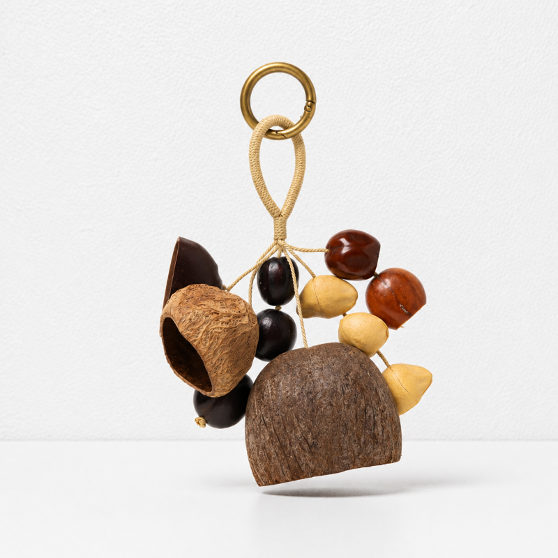 CouldNook Natural Seed Bag Charm - Boho Nut Pendant
