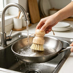 CloudNook Faux Wooden Dish Brush‑Kitchen Scrub Cleaning Brush