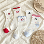 CouldNook Soft Scallop Cuff Ankle Socks - Everyday Footwear Accent