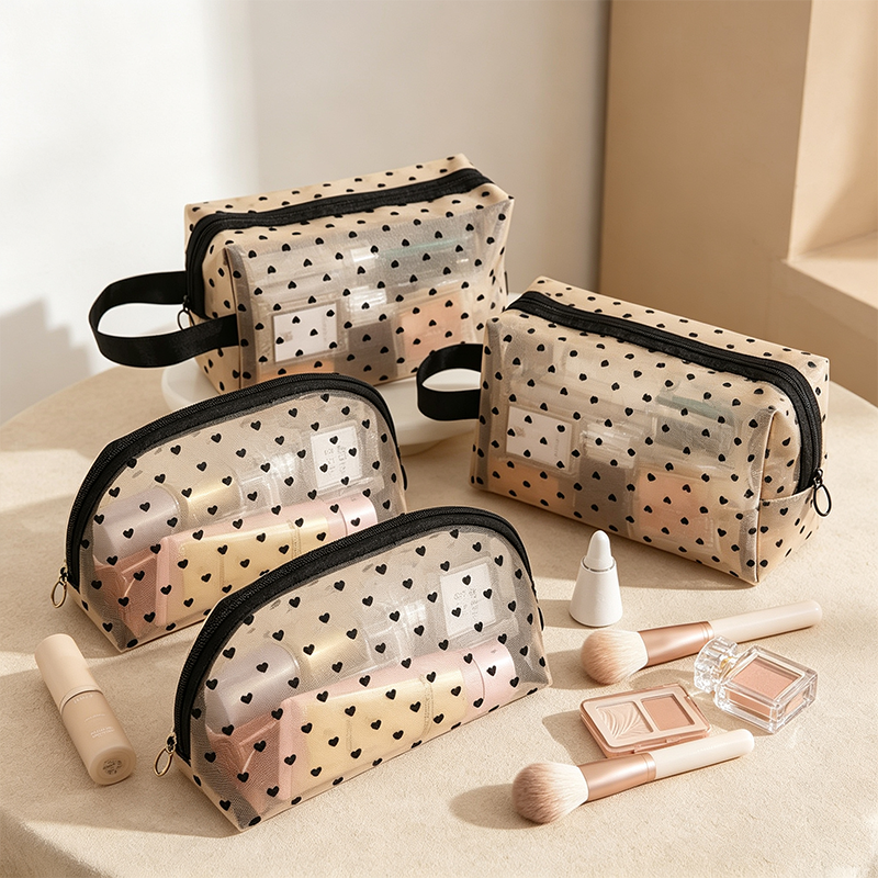 CouldNook Polka Dot Cosmetic Bag - Vanity Storage Accent