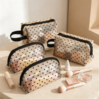 CouldNook Polka Dot Cosmetic Bag - Vanity Storage Accent