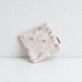 CouldNook Fabric Coaster - Floral Checks and Sewn Square Edges