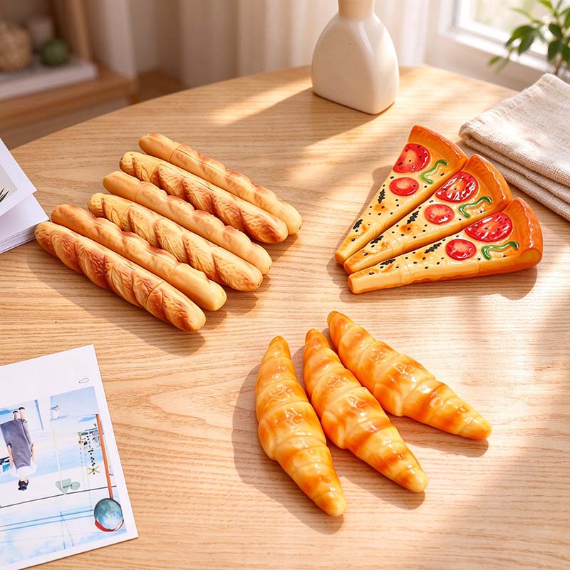 CouldNook Food Shape Ballpoint Pen - Pizza and Bread