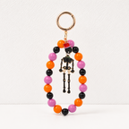 CouldNook Halloween Beaded Keychain - Colorful Loops and Character Pendants