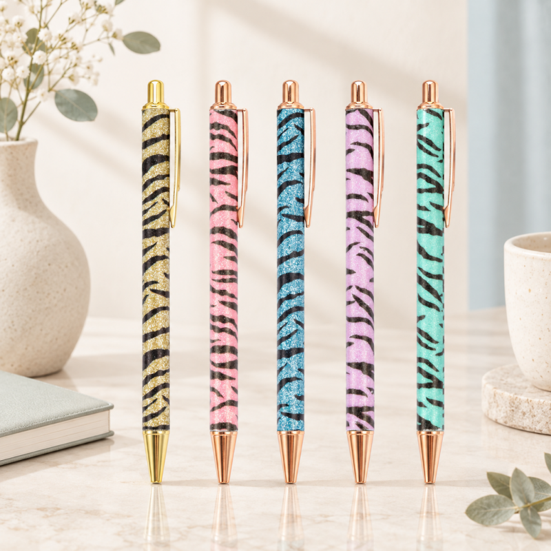 CouldNook Decorative Ballpoint Pen - Gradient, Scale and Zebra Finishes