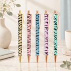 CouldNook Decorative Ballpoint Pen - Gradient, Scale and Zebra Finishes