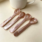 CouldNook Natural Shell Tasting Spoon - Compact Textured Silhouette