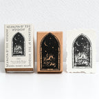 CouldNook Window Motif Stamp - Decorative Frames and Wood Mount