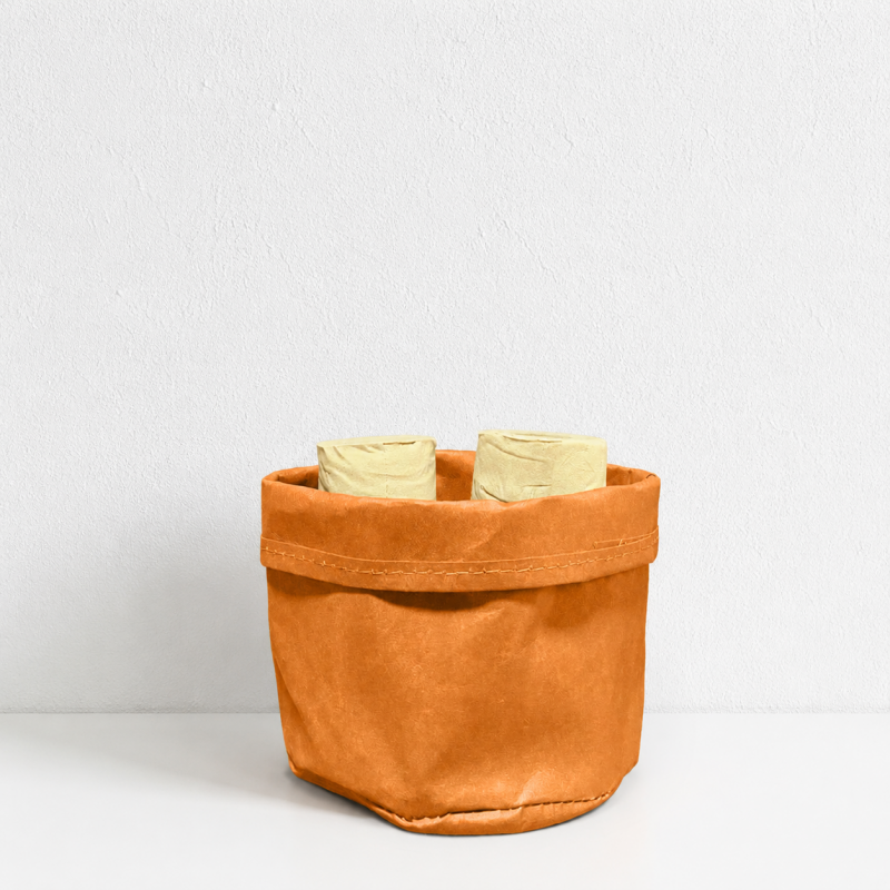 CouldNook Washable Kraft Paper Storage Bag - Open Top Organizer
