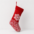 CouldNook Knit Christmas Stocking - Winter Motif and Ribbed Folded Cuff