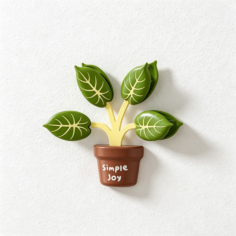CouldNook Potted Leaf Magnetic Bag Clip - Two Color Designs