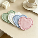 CouldNook Heart Shape Drink Coaster - Warm Table Accent