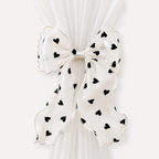 CouldNook Printed Pattern Bow Curtain Tieback 2PCS Set - Window Styling Accent