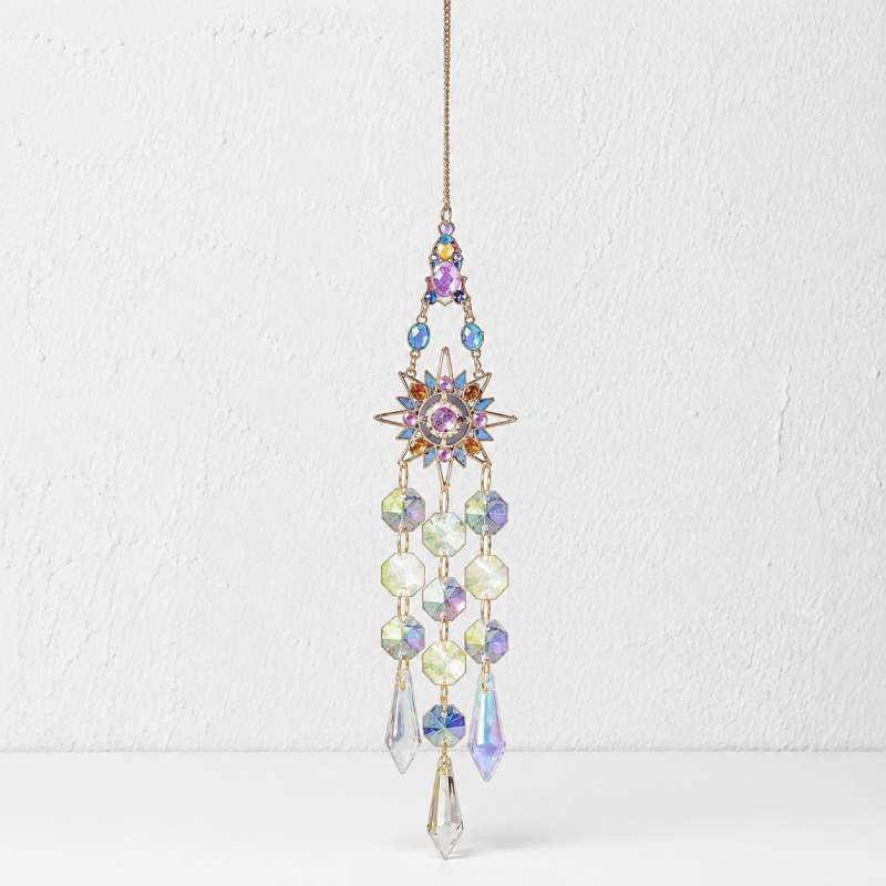CouldNook Celestial Crystal Suncatcher Ornament - Assorted Geometric Frames