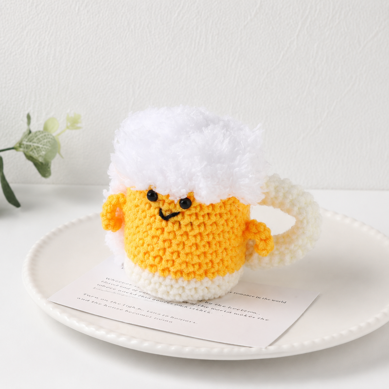 CouldNook Yarn Drink Cup Ornament - Assorted Topping Details