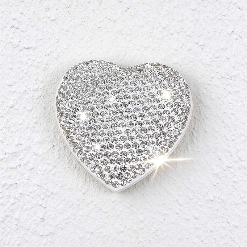CouldNook Heart Folding Mirror - Rhinestone Decoration and Compact Style Options
