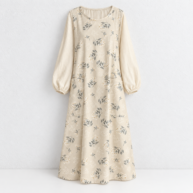 CouldNook Cross-Back Cotton Apron - Three Printed Designs Collection