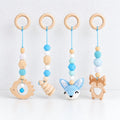 CouldNook Play Gym Hanging Toy Set - Four Woodland-Themed Pieces