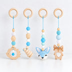 CouldNook Play Gym Hanging Toy Set - Four Woodland-Themed Pieces