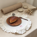 CouldNook Ruffled Table Placemat - Dining Table Accent