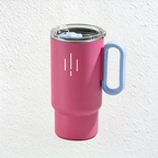 CouldNook Handled Coffee Cup - Bright Colors and Contrasting Rectangular Handle
