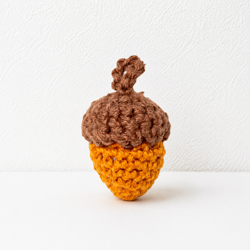 CouldNook Textured Yarn Acorn Decoration - Two Tone Shell