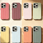CouldNook  iPhone 17 Series 2-in-1 Candy Stripe Phone Case - Colorful Linear Cover