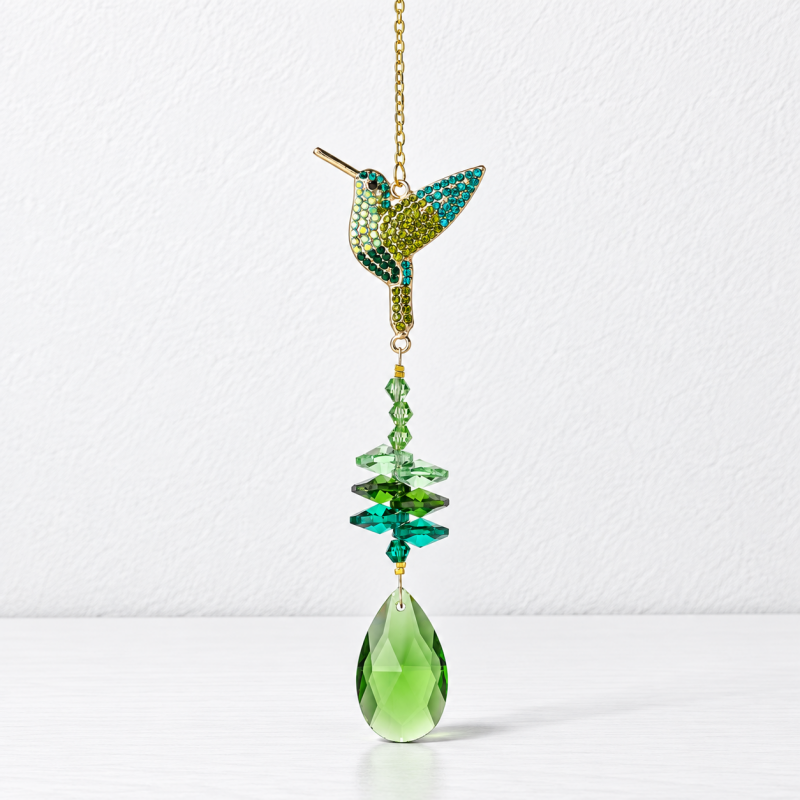 CouldNook Bird and Tree Suncatcher - Faceted Beads And Teardrop Detail