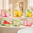CouldNook Fruit Bath Bomb - Colorful Molded Shapes and Textured Details