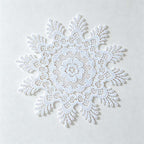 CouldNook Round Crocheted Lace Placemat - White Cream Sizes
