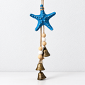 CouldNook Sea-Life Bell Hanging - Beaded Strands And Coastal Motif Choices