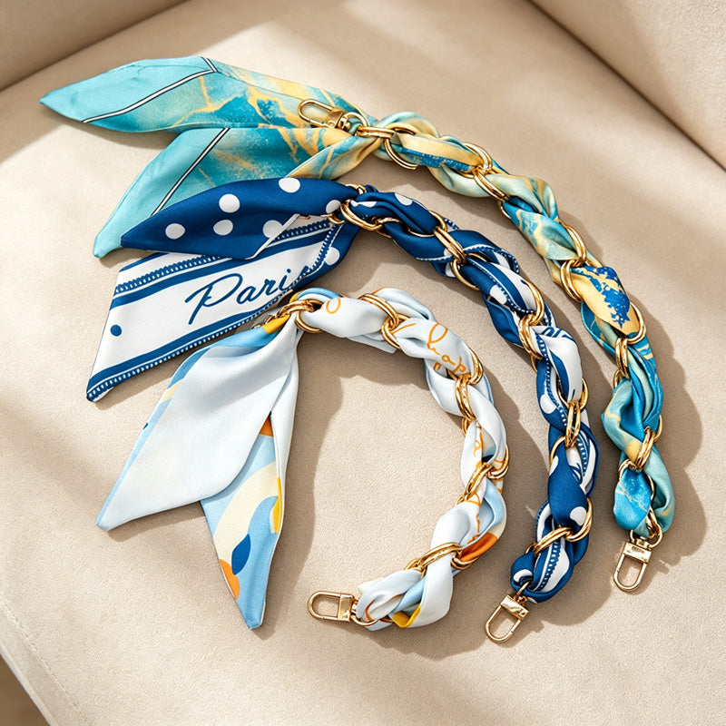CouldNook Silke Scarf Phone Wrist Strap - Loose Braided Handle