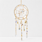CouldNook Spiderweb Crystal Suncatcher Ornament - Beaded Hanging Strands