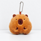 CouldNook Plush Capybara Charm - Rounded Shape and Squeaking Character Detail