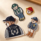 CouldNook Bear Embroidered Patch - Towel Stitch Character Designs
