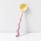 CouldNook Ceramic Long Handle Spoon - Pastel Sculpted Handle
