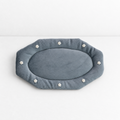 CouldNook Velvet Pearl Jewelry Mat - Scalloped Oval Tray