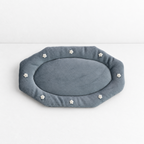 CouldNook Velvet Pearl Jewelry Mat - Scalloped Oval Tray