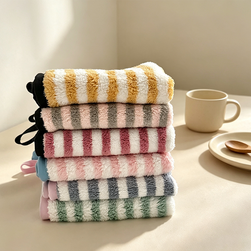 CouldNook Striped Hanging Kitchen Towel - Relaxed Daily Helper