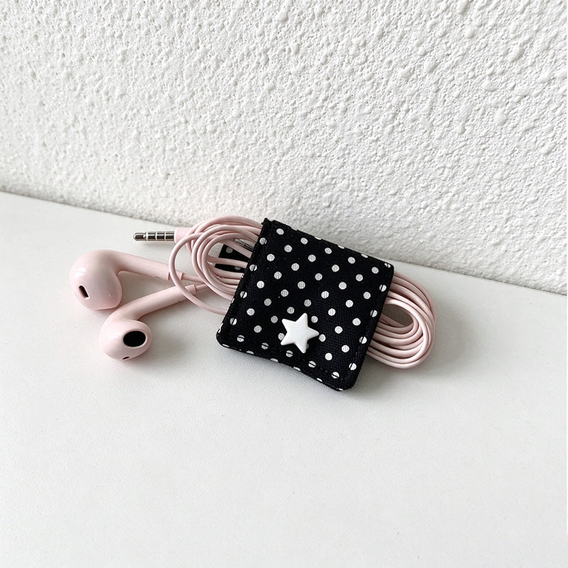 Patterned Cable Organizer - Square Wrap and Star Fastener