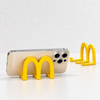 CouldNook Arch Phone Stand - Yellow Double Curve and Raised Front Stops