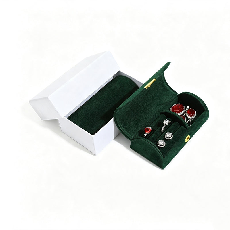 CouldNook Portable Color Zip Jewelry Case - Comfortable Daily Organizer
