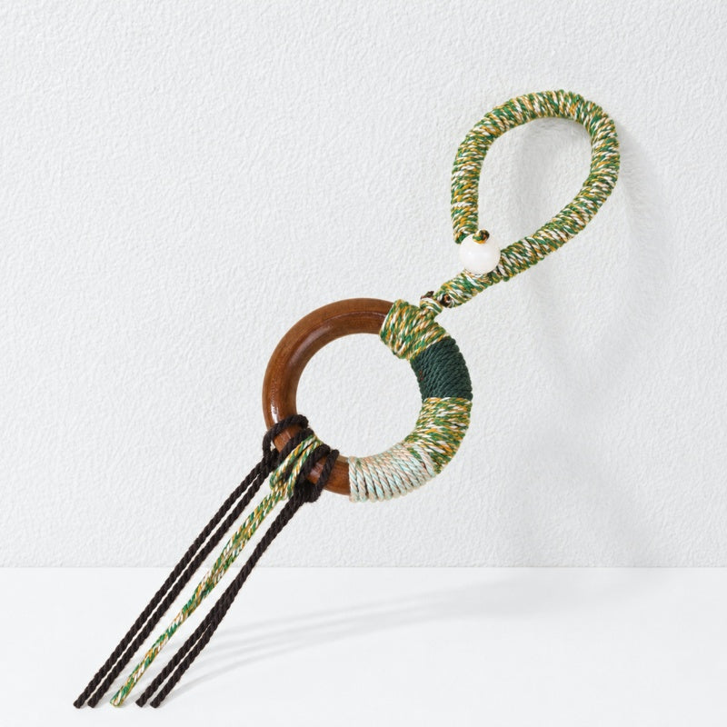 CouldNook Braided Seed Chime Cord - Wood Ring and Loop