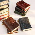 CouldNook Mini Vintage Embossed Carved - Leather Traveler’s Notebook