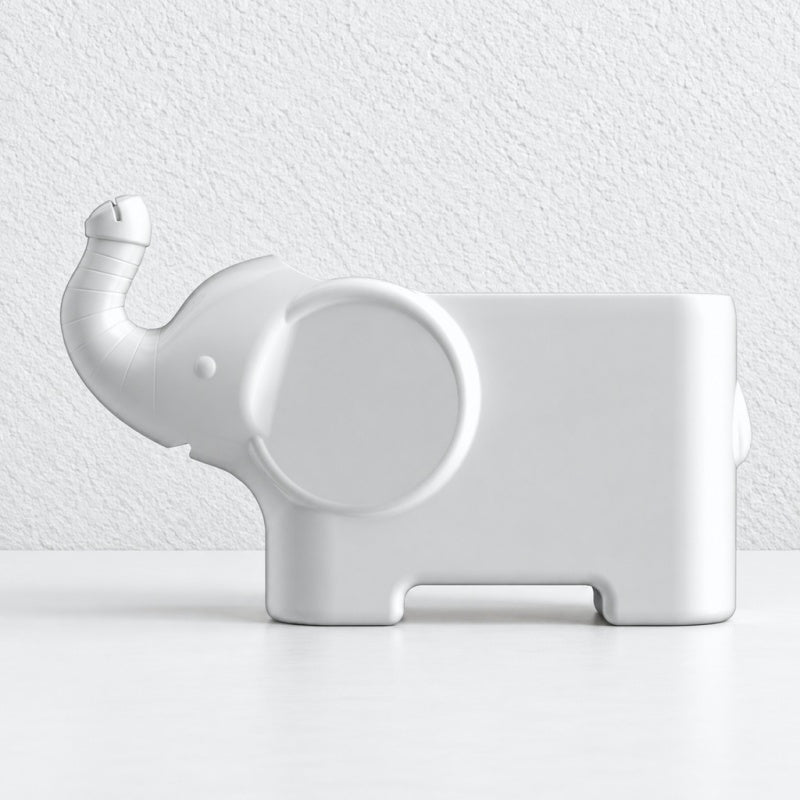 CouldNook Elephant Desk Organizer - Open Storage And Trunk Note Slot