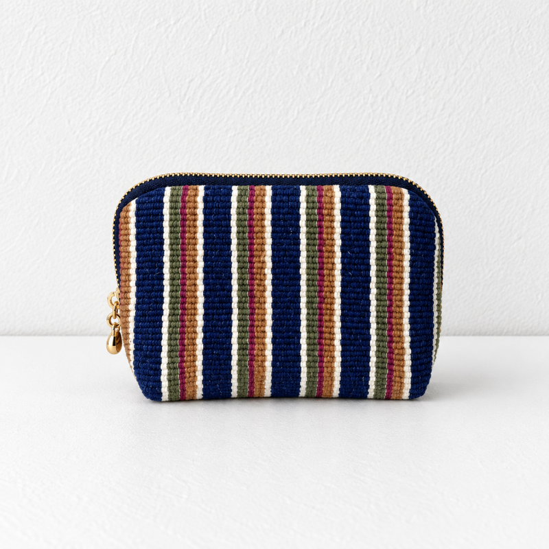 CouldNook Striped Jewelry Pouch - Layered Interior Dividers