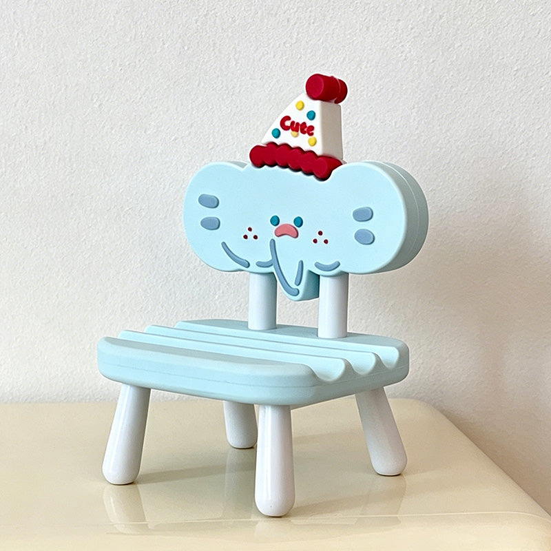 CouldNook Lovely Cartoon Mini Chair Phone Holder - Tablet Stand