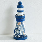 CouldNook Mediterranean Mini Wooden - Lighthouse Decor Ornament